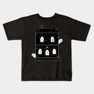 Spooky Cute Ghosts Haunted House Kids T-Shirt